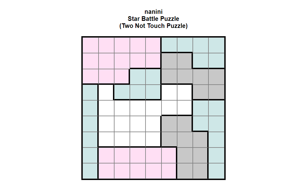nanini-Star-Battle-Puzzle-Two-Not-Touch-Puzzle-explanation1