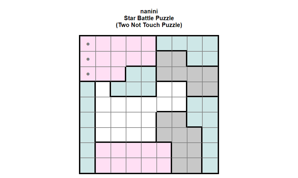 nanini-Star-Battle-Puzzle-Two-Not-Touch-Puzzle-explanation2